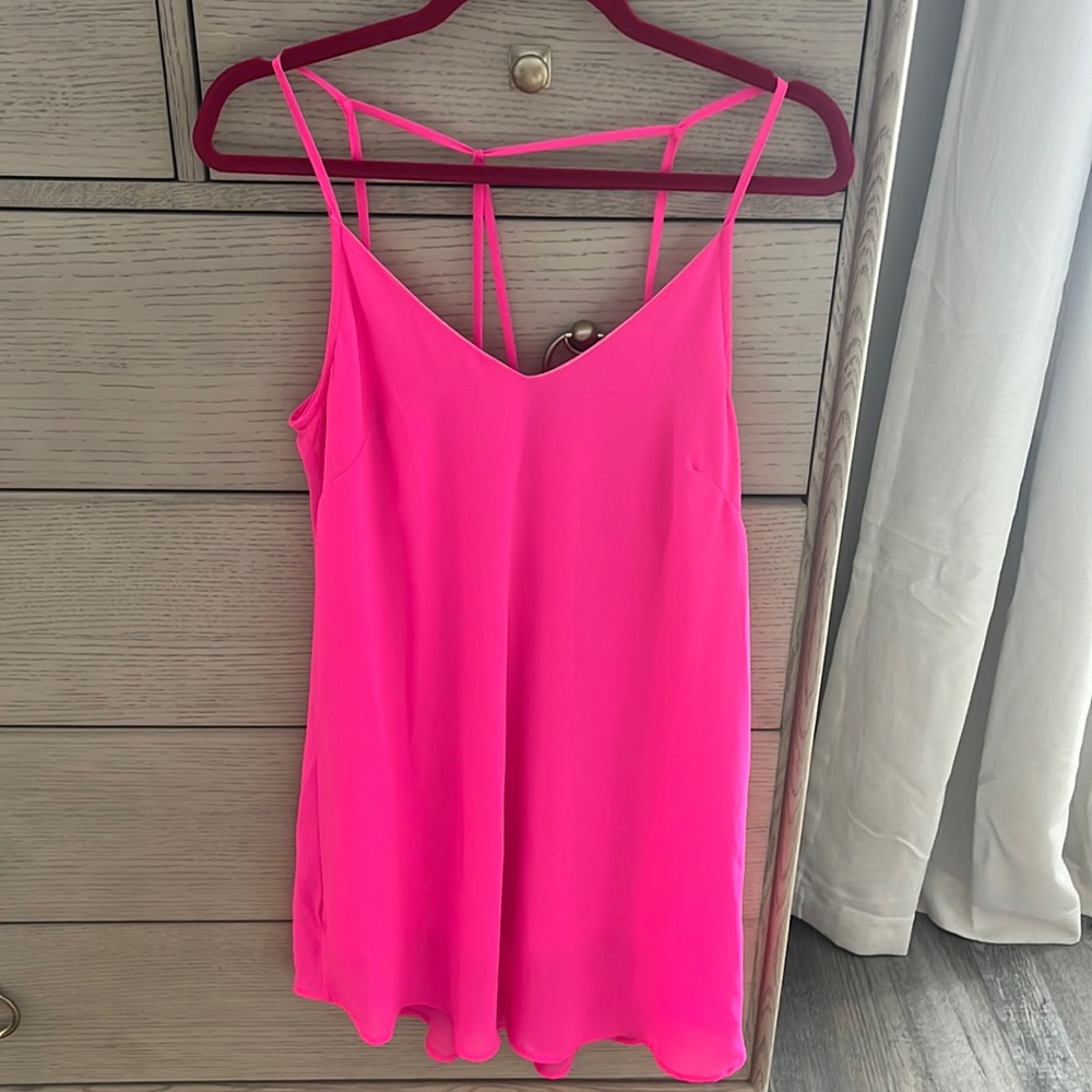 Lush neon pink hot pink dress